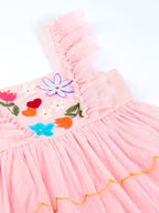 Frugi Pink Marion Party Dress