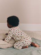 Berry Floral Collar Baby Sleepsuits 3 Pack (0mths-2yrs)