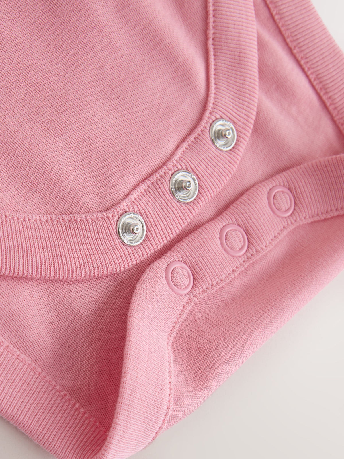 Ecru/Pink Cloud Short Sleeve Baby Bodysuits 5 Pack