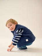 Navy Padded Gilet (3mths-10yrs)