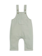 Mamas & Papas Green Sweat Dungaree & Bodysuit Set