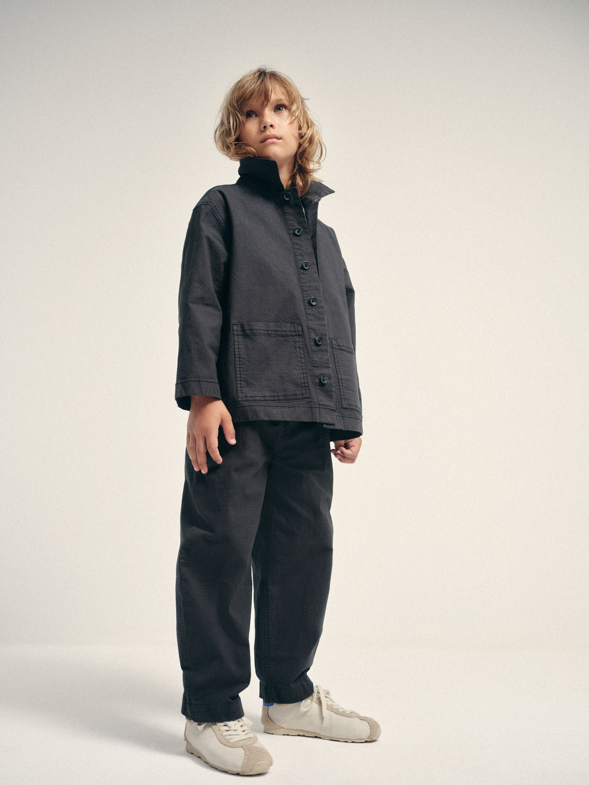 The Set 3 Piece Set Woven Shirt Trousers T-Shirts Navy/White