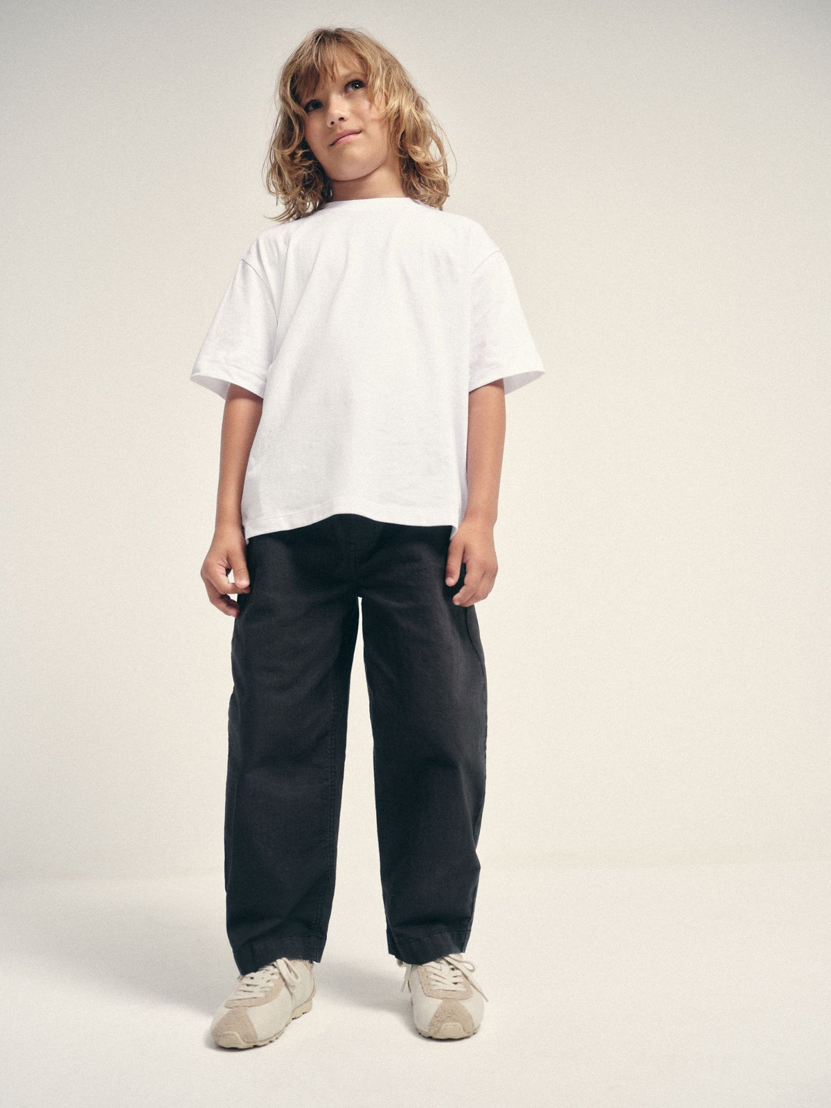The Set 3 Piece Set Woven Shirt Trousers T-Shirts Navy/White