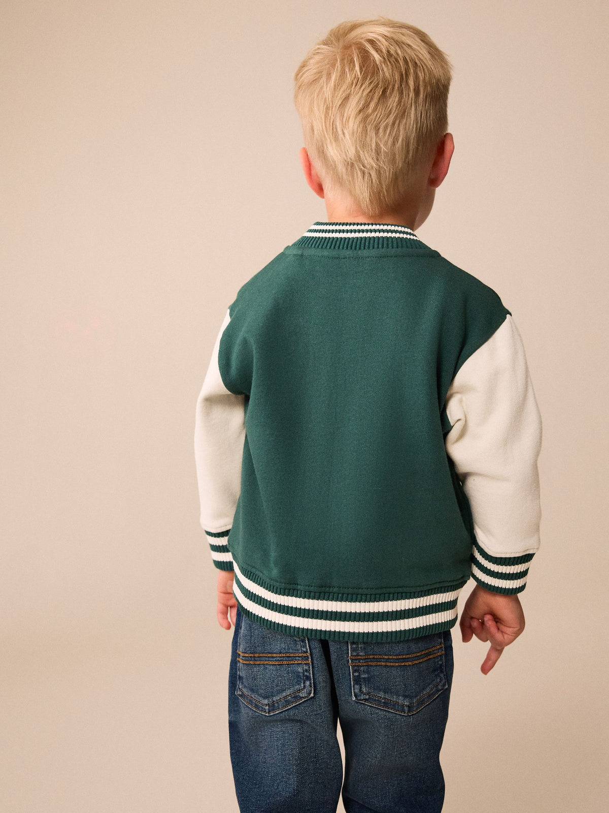 Green Jersey Bomber Jacket (3mths-7yrs)