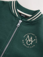 Green Jersey Bomber Jacket (3mths-7yrs)