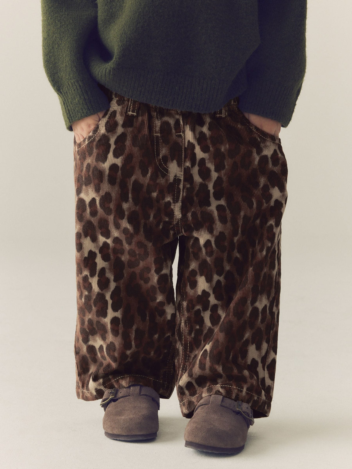 Animal Print Cord Pullon Trousers (3mths-7yrs)