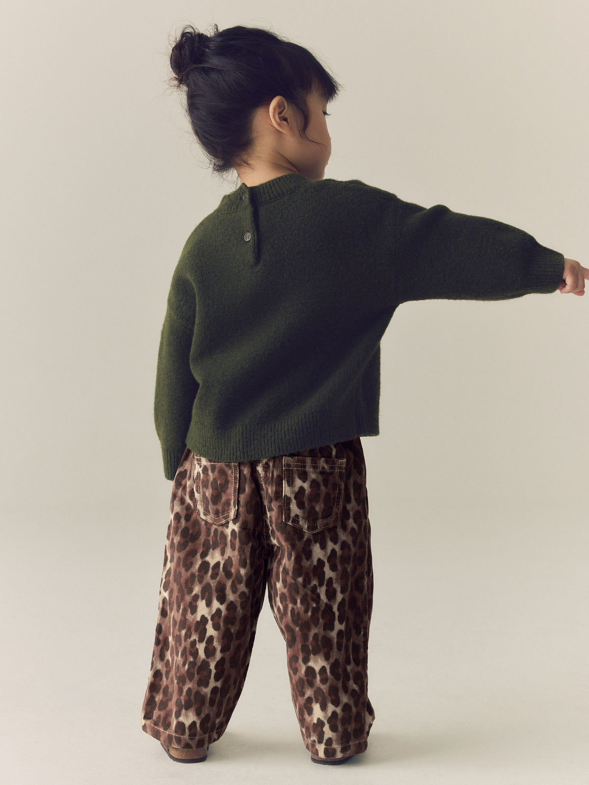 Animal Print Cord Pullon Trousers (3mths-7yrs)