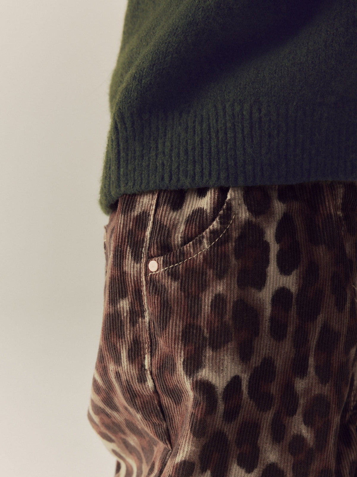 Animal Print Cord Pullon Trousers (3mths-7yrs)