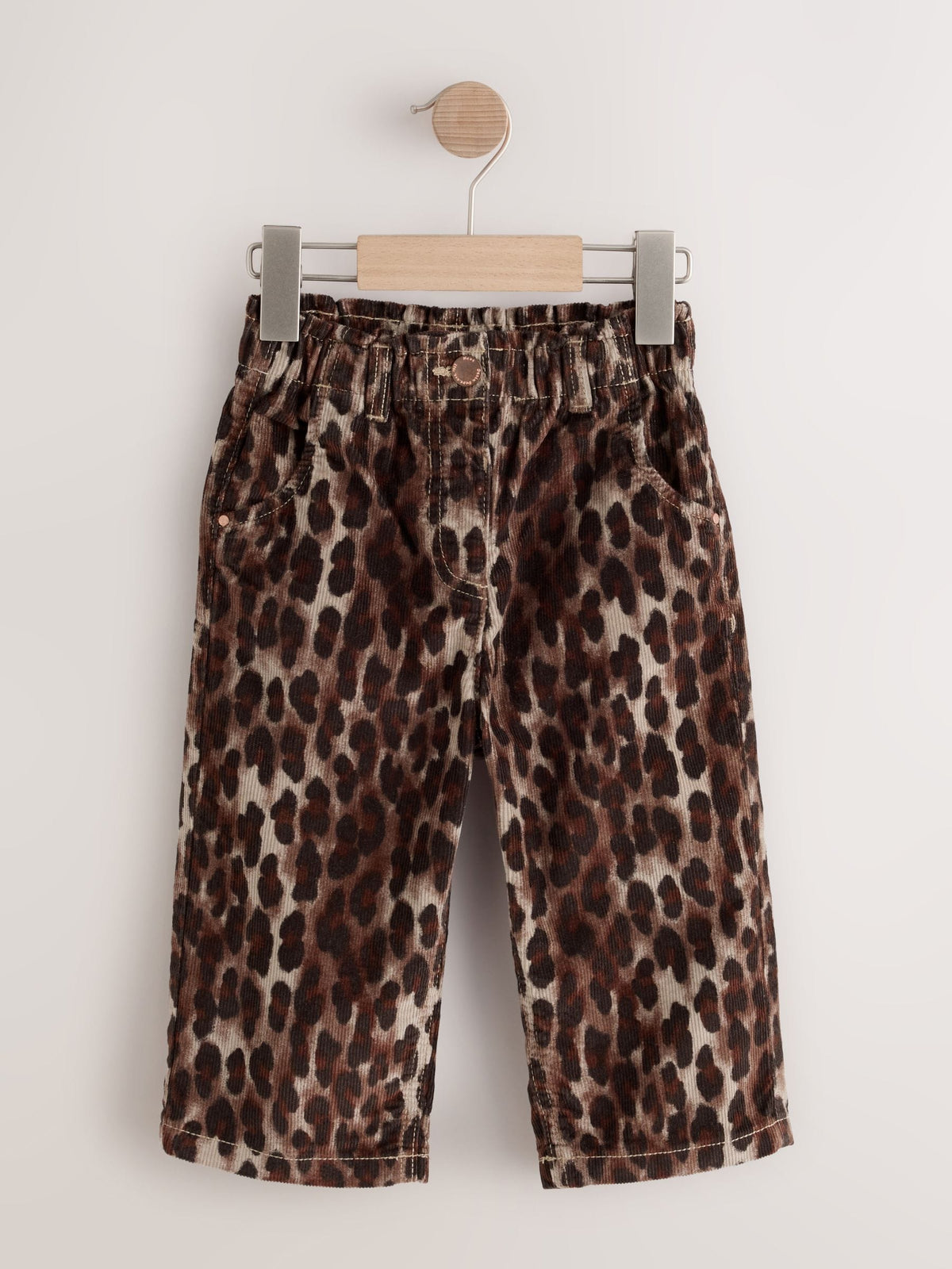 Animal Print Cord Pullon Trousers (3mths-7yrs)