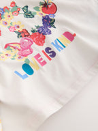 Little Bird Floral Picnic Print Short Sleeve T-Shirt & Leggings Set