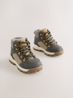 Grey Lace up Walking Boots