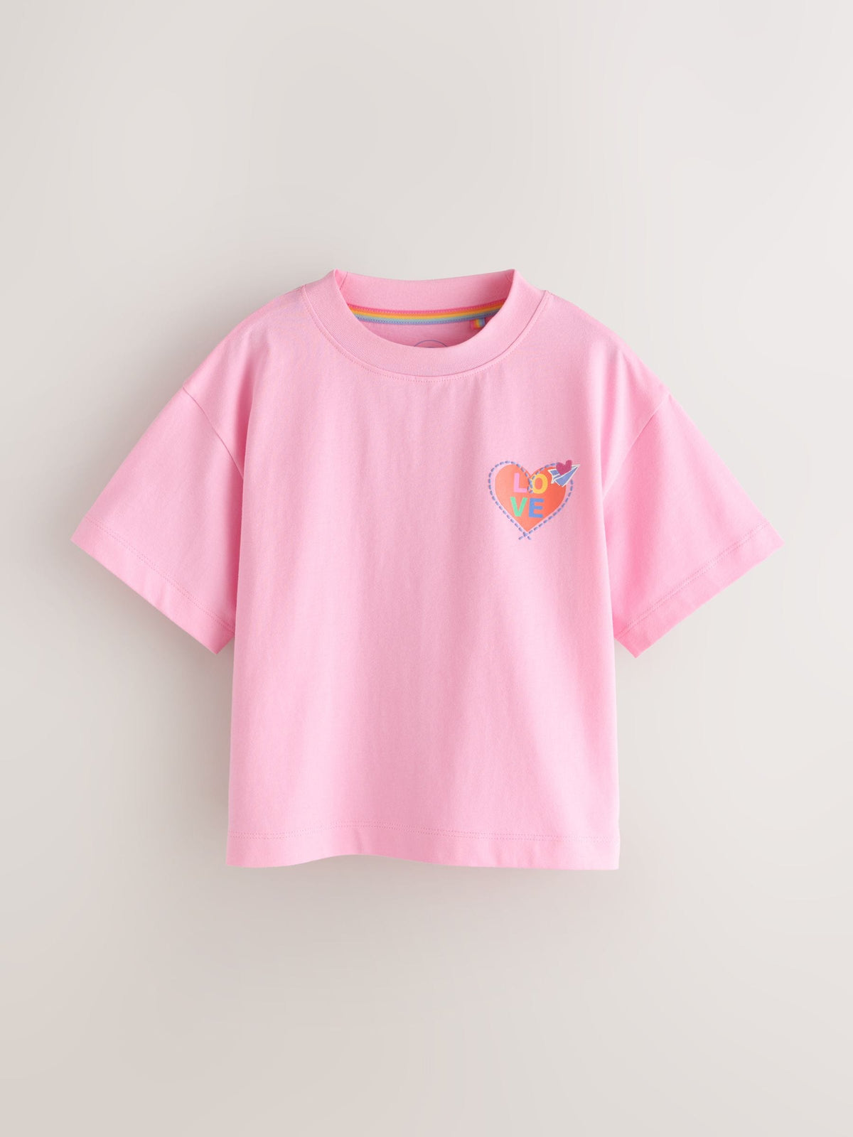 Little Bird Rainbow Slogan Boxy T-Shirts 3 Pack