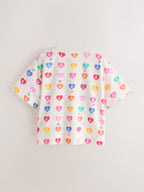 Little Bird Rainbow Slogan Boxy T-Shirts 3 Pack