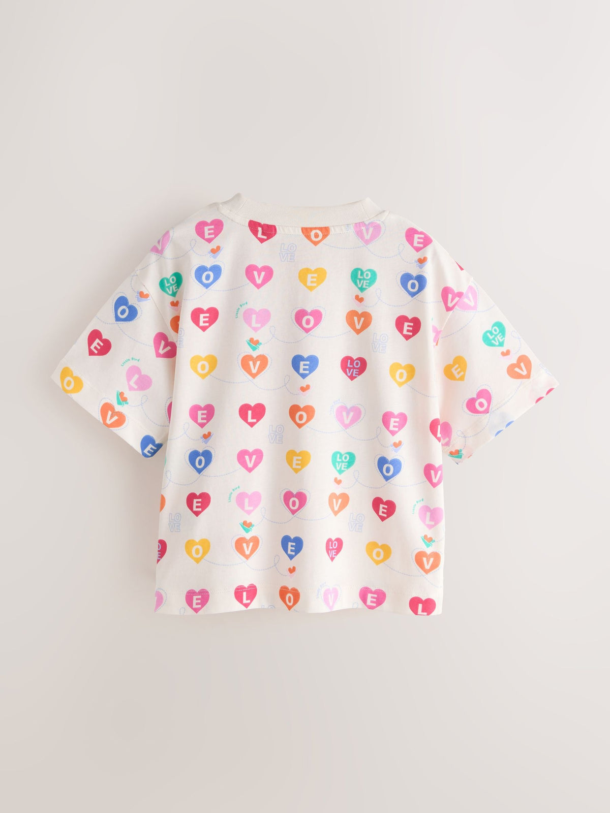 Little Bird Rainbow Slogan Boxy T-Shirts 3 Pack