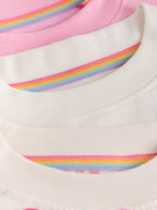 Little Bird Rainbow Slogan Boxy T-Shirts 3 Pack