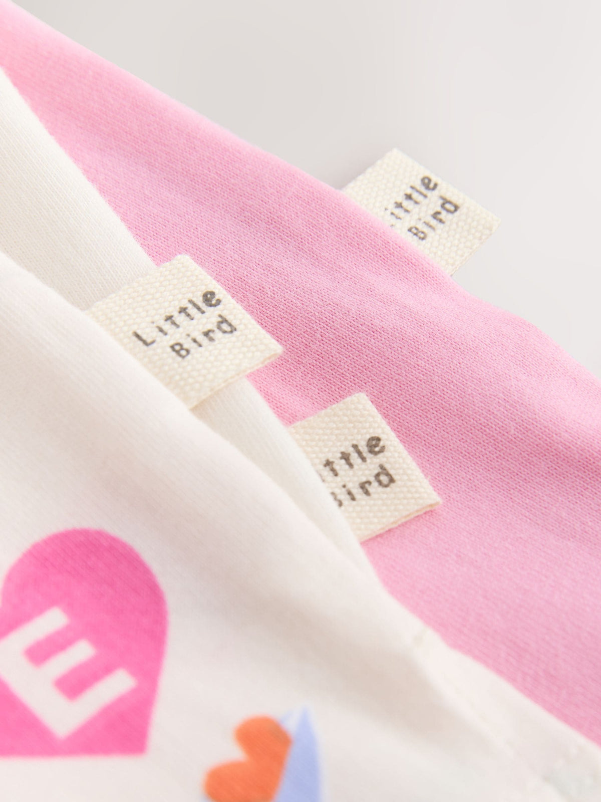 Little Bird Rainbow Slogan Boxy T-Shirts 3 Pack