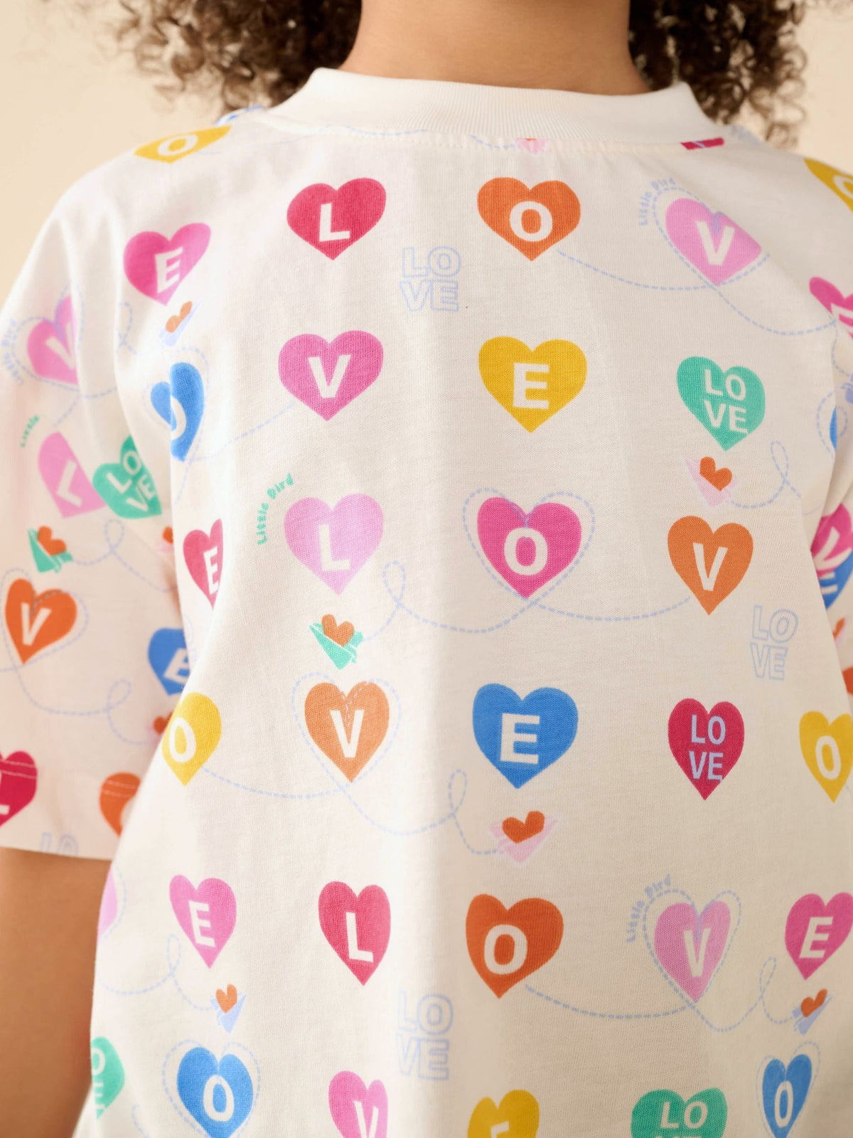 Little Bird Rainbow Slogan Boxy T-Shirts 3 Pack