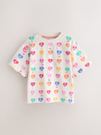 Little Bird Rainbow Slogan Boxy T-Shirts 3 Pack