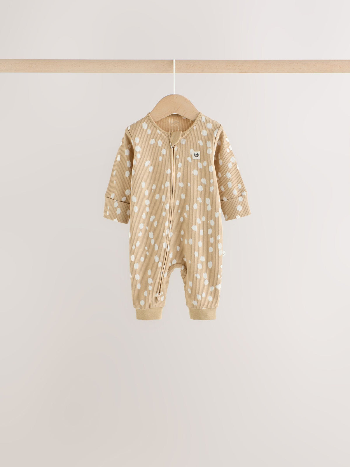 Brown Animal Print Two-Way Zip Baby Sleepsuits 4 Pack (0mths-3yrs)