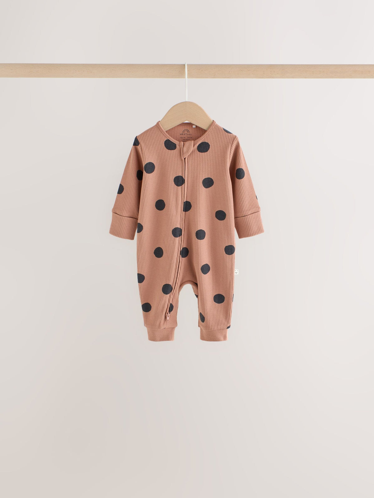 Brown Animal Print Two-Way Zip Baby Sleepsuits 4 Pack (0mths-3yrs)