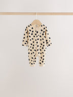 Brown Animal Print Two-Way Zip Baby Sleepsuits 4 Pack (0mths-3yrs)