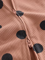 Brown Animal Print Two-Way Zip Baby Sleepsuits 4 Pack (0mths-3yrs)