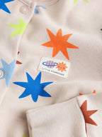 Navy/Yellow Space Two Way Zip Sleepsuits 4 Pack (0mths-3yrs)