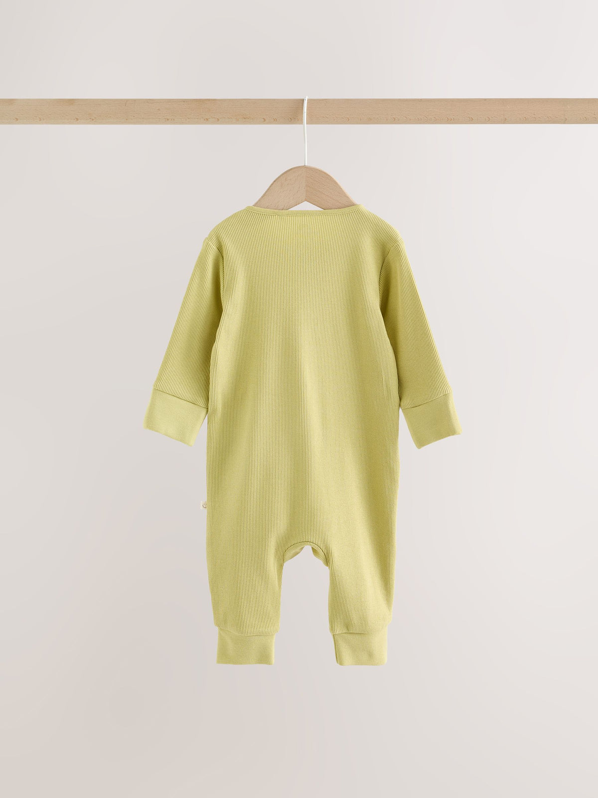 Green Two Way Zip Sleepsuits 3 Pack (0mths-3yrs)