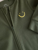 Green Two Way Zip Sleepsuits 3 Pack (0mths-3yrs)