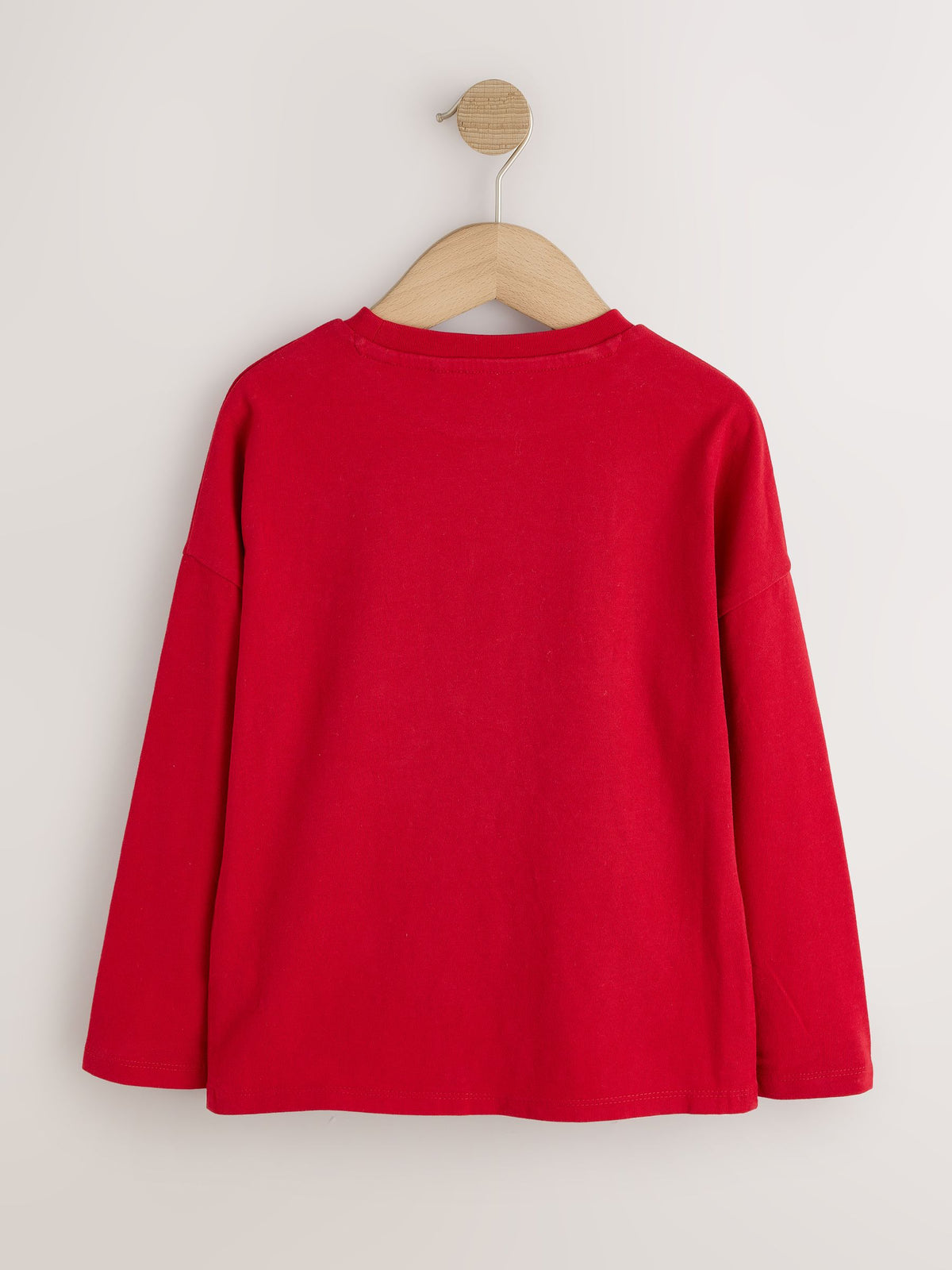 Red Long Sleeve Sequin Heart Top (3-16yrs)