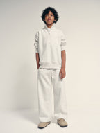 The Set Quarter Zip Neck and Wide Leg Joggers Grey