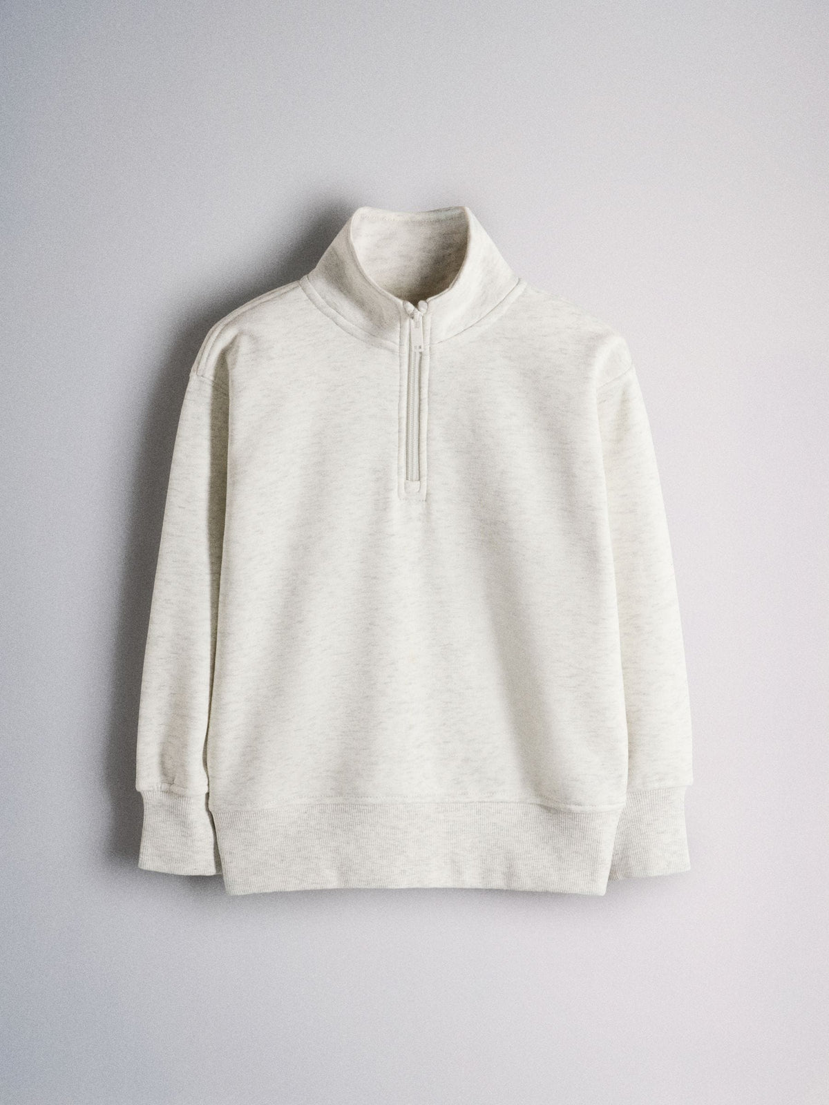 The Set Quarter Zip Neck and Wide Leg Joggers Grey