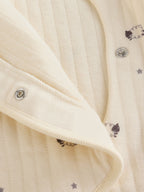 White Sheep Quilted 1 Tog Sleepsuits 2 Pack