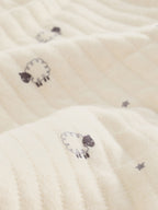 White Sheep Quilted 1 Tog Sleepsuits 2 Pack