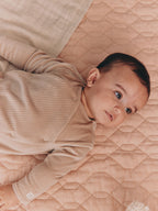 Neutral Fleece Baby Sleepsuits 2 Pack