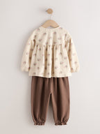 Pink Long Sleeve Blouse and Bloomer Trousers 4 Pack (3mths-7yrs)