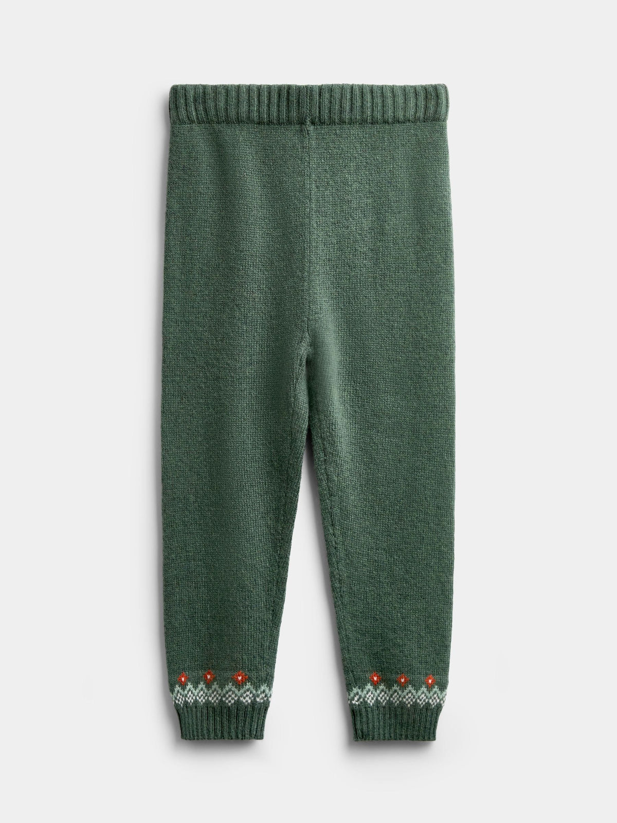 JoJo Maman Bébé Green Tractor Fairisle Knitted Jumper & Leggings Set