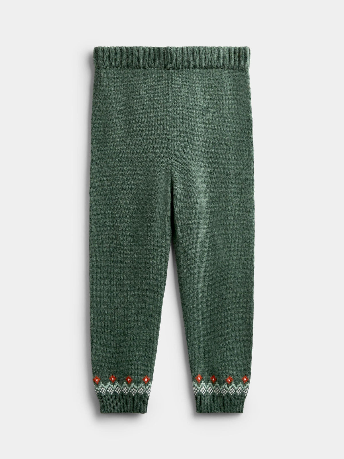 JoJo Maman Bébé Green Tractor Fairisle Knitted Jumper & Leggings Set