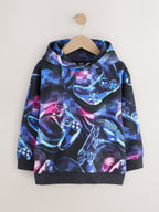 Blue/Black Digi Controller Regular Fit Older Graphic Print Hoodie (3-16yrs)