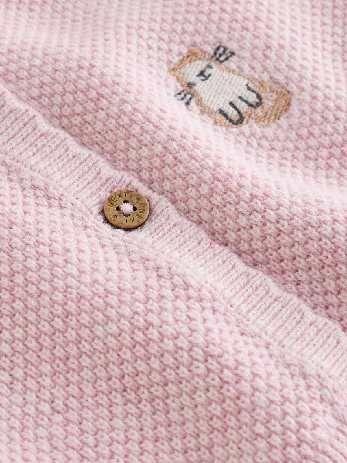 Pink Embroidered Character Baby Cardigan and Leggings Set 2 Piece (0mths-2yrs)
