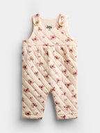 JoJo Maman Bébé Pink Floral Dungaree Set