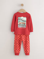 Red/Blue Race Car Relaxed Snuggle Pyjamas 3 Pack (9mths-10yrs)