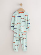 Red/Blue Race Car Relaxed Snuggle Pyjamas 3 Pack (9mths-10yrs)
