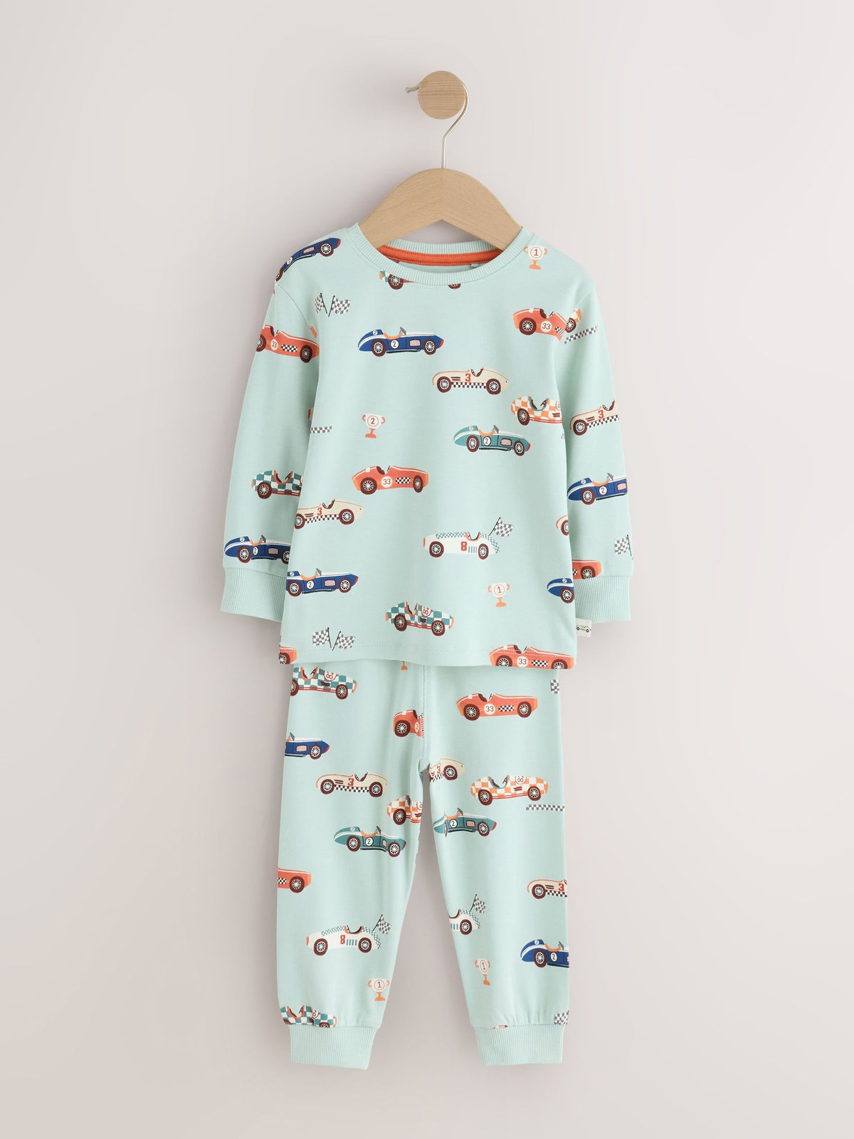 Red/Blue Race Car Relaxed Snuggle Pyjamas 3 Pack (9mths-10yrs)