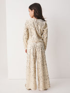 Cream Sequin Top & Legging Set (3-16yrs)