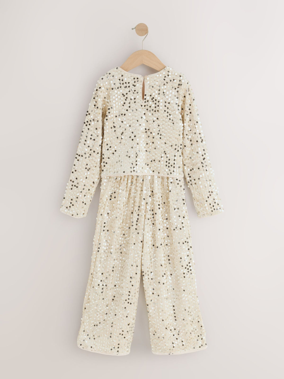 Cream Sequin Top & Legging Set (3-16yrs)