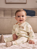Neutral Autumn Print Sweatshirt and Leggings Baby Set (0mths-2yrs)
