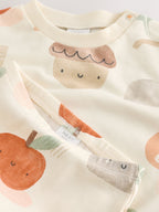 Neutral Autumn Print Sweatshirt and Leggings Baby Set (0mths-2yrs)