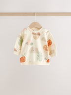 Neutral Autumn Print Sweatshirt and Leggings Baby Set (0mths-2yrs)