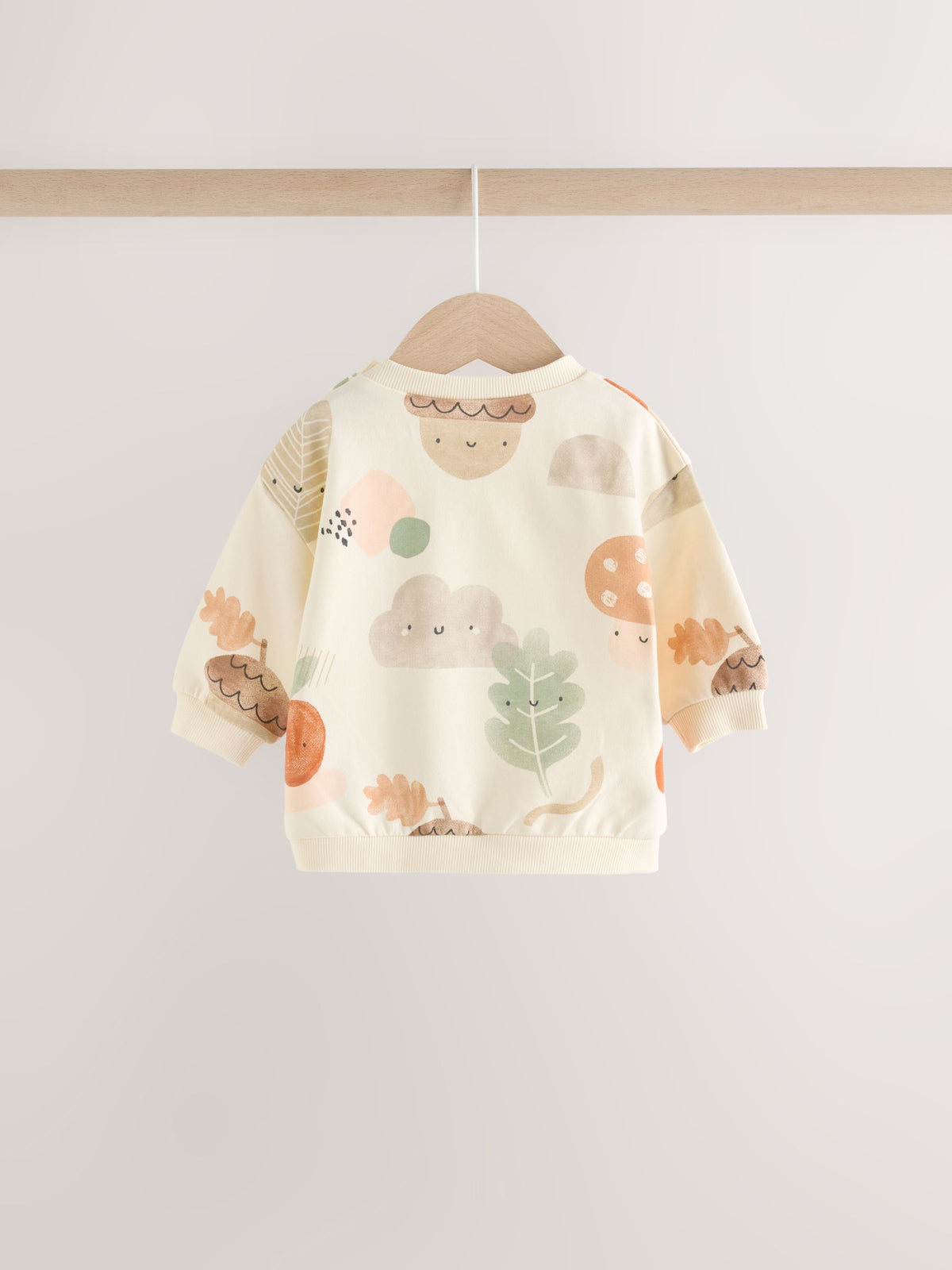 Neutral Autumn Print Sweatshirt and Leggings Baby Set (0mths-2yrs)